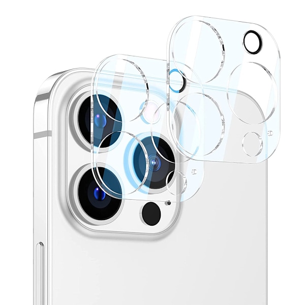 iPhone 13 Pro [5-PACK] 1 X Skal - 2 X Kameralinsskydd - 2 X Härdat Glas