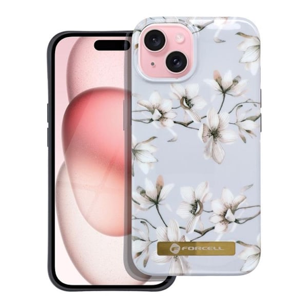 Forcell Mobilskal till iPhone 14 Plus Magsafe Mirage - Spring Flowers Grå