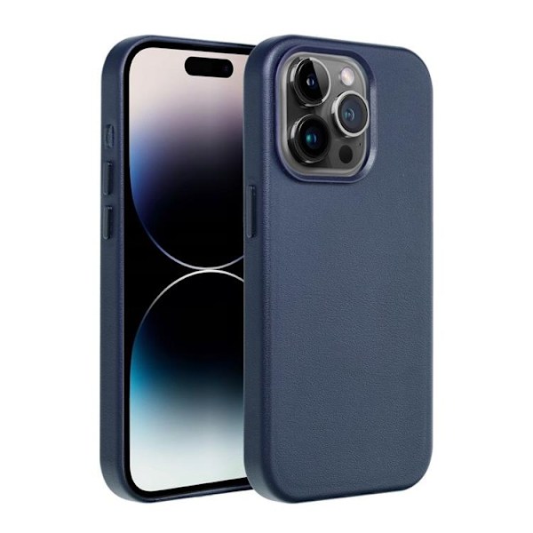 iPhone 12 Pro Max Magsafe Skal Läder - Indigo Blå