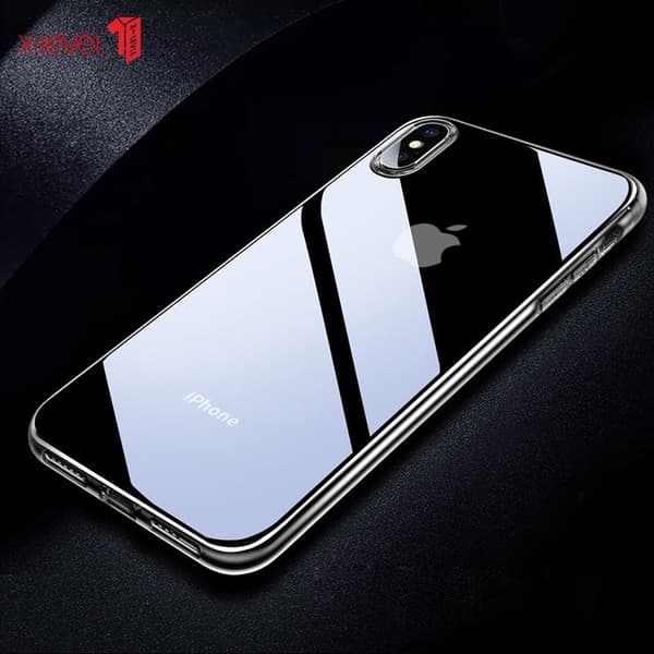 X-LEVEL Clear Series TPU Mobilskal för iPhone XS Max - Transparent