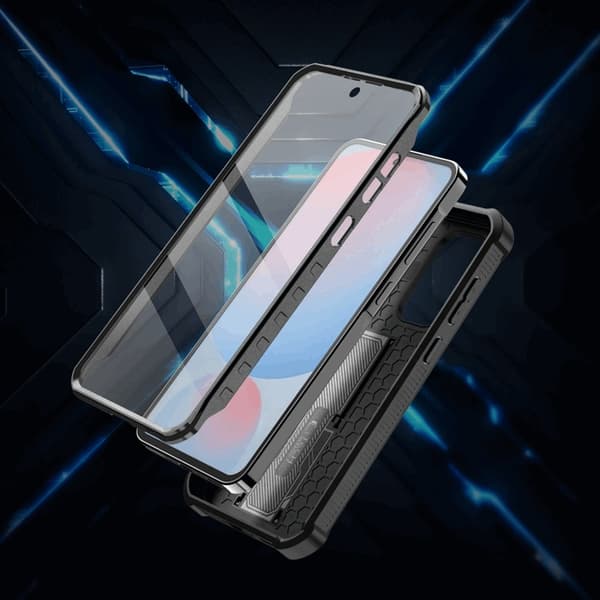 Tech- Protect telefontaske til Galaxy A56 5G Kevlar Cam Plus - Sort Svart