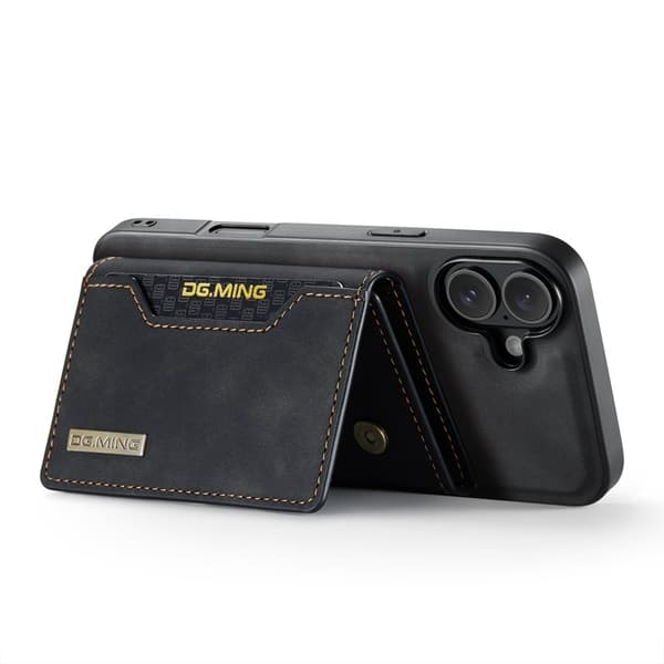 DG.MING M2 Series Mobilskal till iPhone 17 PU + PC + TPU - Svart