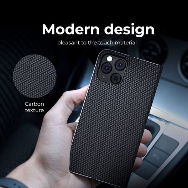 Forcell Xiaomi Mi 11 Lite 4G/5G Etui Luna Carbon - Sort Black