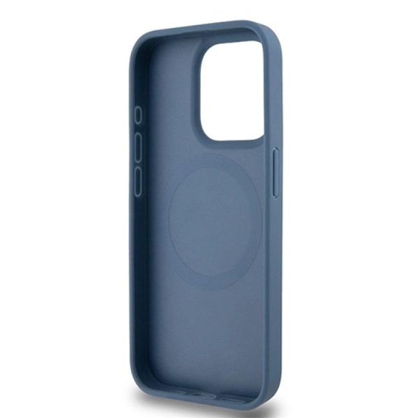 DKNY iPhone 15/14/13 Mobilskal Magsafe Läder Pattern Metal Logo