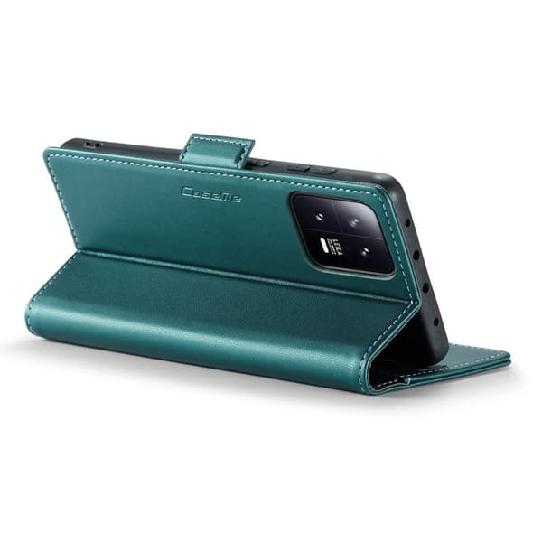 CASEME Xiaomi 13 Plånboksfodral Konstläder RFID-Skydd Grön