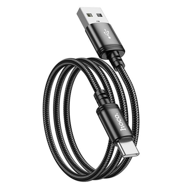 Hoco USB-A till USB-C 1m 3A Kabel X89 - Svart Black