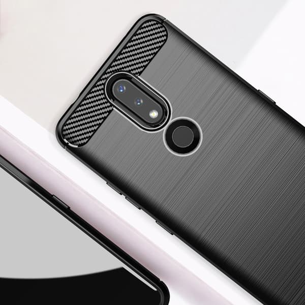 Nokia 2.4 Skal Carbon Fleksibel - Sort Black
