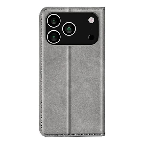 iPhone 17 Pro Max Plånboksfodral Skin Touch - Grå Grå