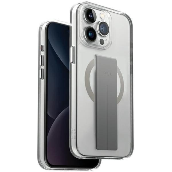UNIQ iPhone 15 Pro matkapuhelimen suojakuori MagSafe Heldro - läpinäkyvä