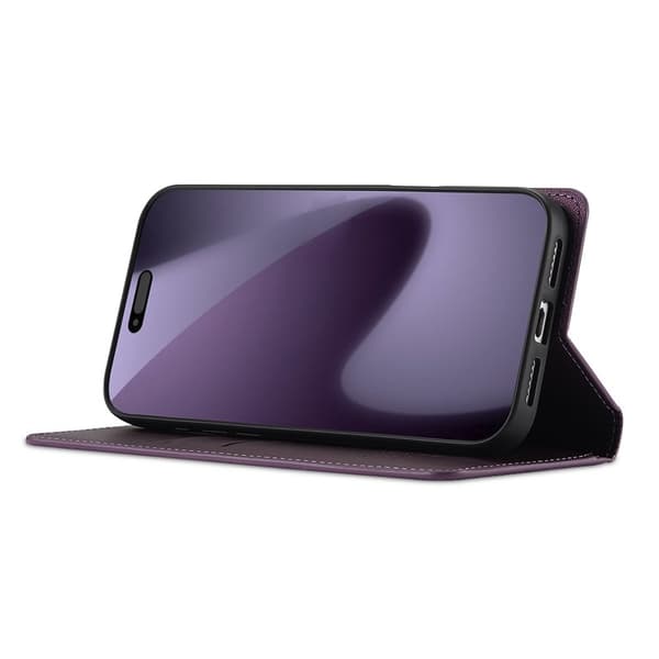 LC.IMEEKE L1 Series iPhone 17 Pro Plånboksfodral Konstläder - Lila Lila