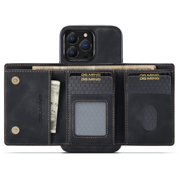DG.MING M1 Series Mobilskal till iPhone 14 Pro Max 2-i-1 Svart