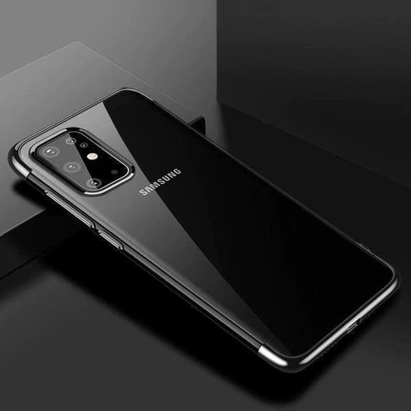 TPU Galvanisering Telefonetui Samsung Galaxy A72 - Sort Black
