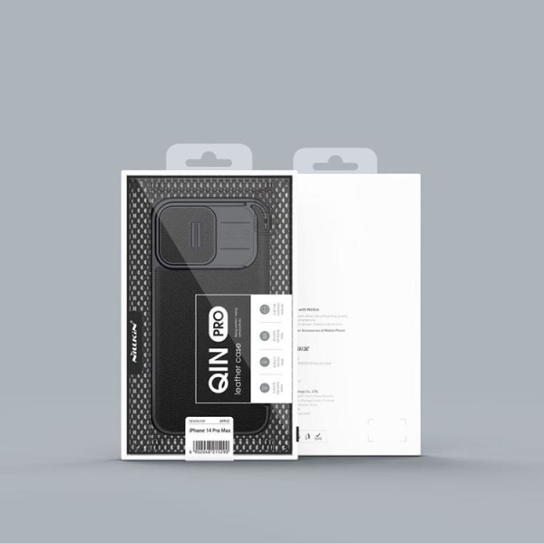 Nillkin iPhone 14 Pro Max -lompakkokotelo Qin Pro Nahkainen - E