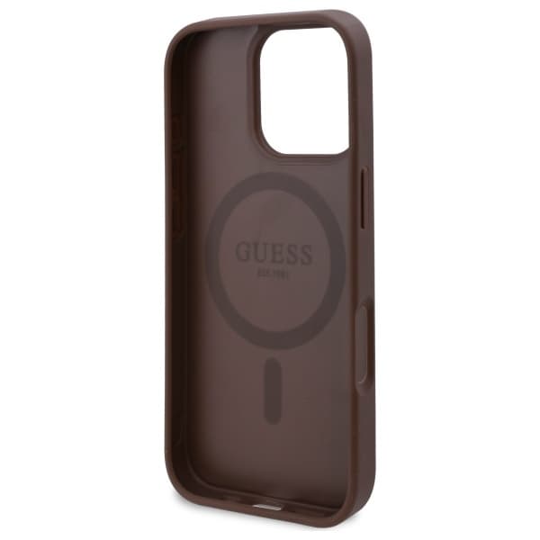 Guess telefonetui til iPhone 16 Pro MagSafe 4G Blomsterprint - Brun Brun