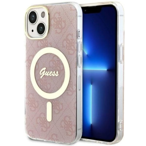 Guess Mobilskal till iPhone 14 Plus MagSafe - Rosa