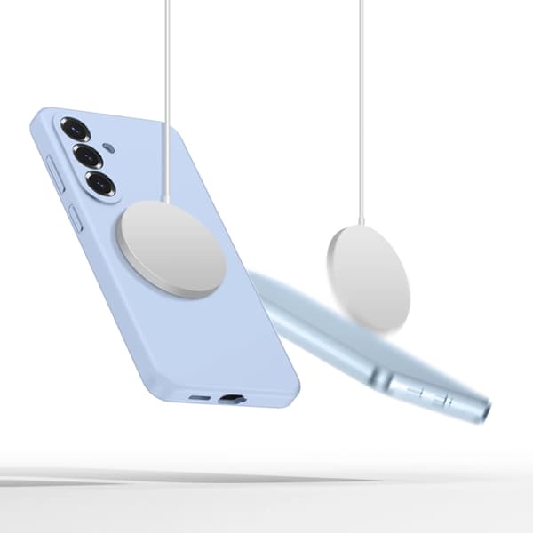 Tech-Protect Mobilskal För Galaxy S26 Magsafe Silikon - Sky Blå Blå