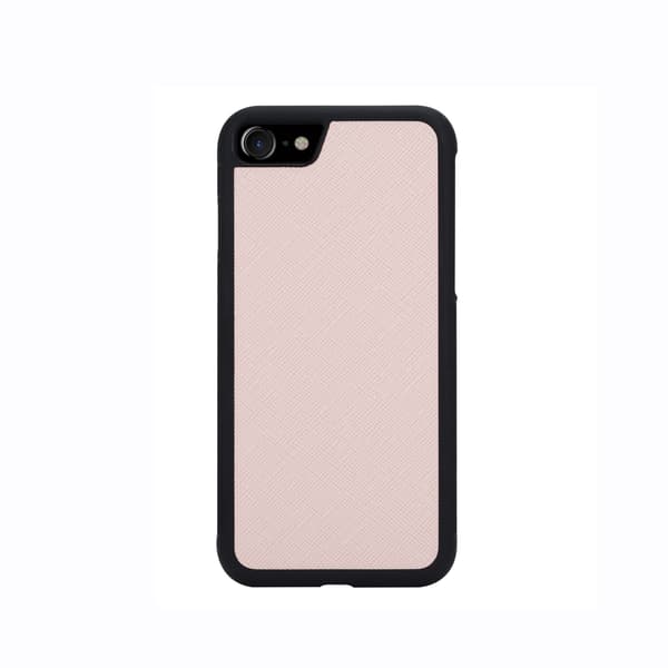 Boom Saffiano Taske til iPhone 6/7/8/SE 2020 - Lyserød Pink