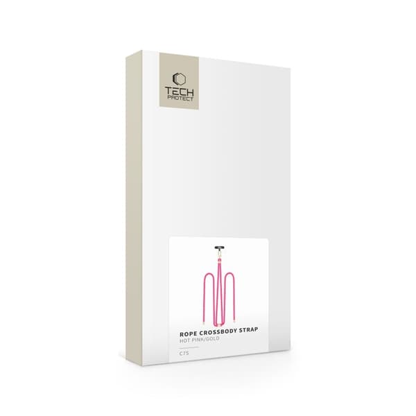 Tech-Protect Mobilrem Crossbody C7S - Lyserød/Guld Rosa