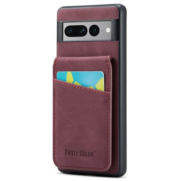 FIERRE SHANN Google Pixel 8 Pro Fodral PU+TPU - Röd