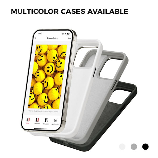 Mobilskal till iPhone 14 Pro Max E Ink 4-Color Display Customized - Grå Grå