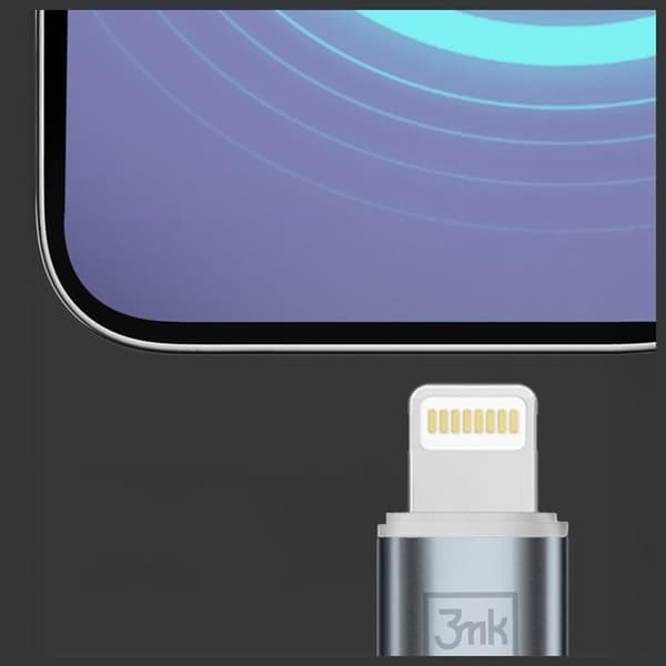 3MK USB-C till Lightning 20W kabel 9V/2A 1m N-SERIES Hyper - Vit Vit