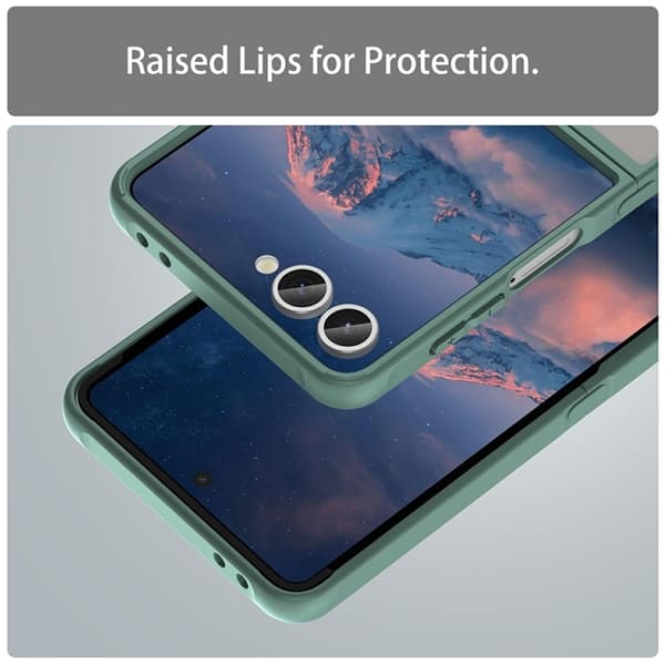 Mobilskal till Galaxy Z Flip7 Drop Proof Frosted Translucent Grön