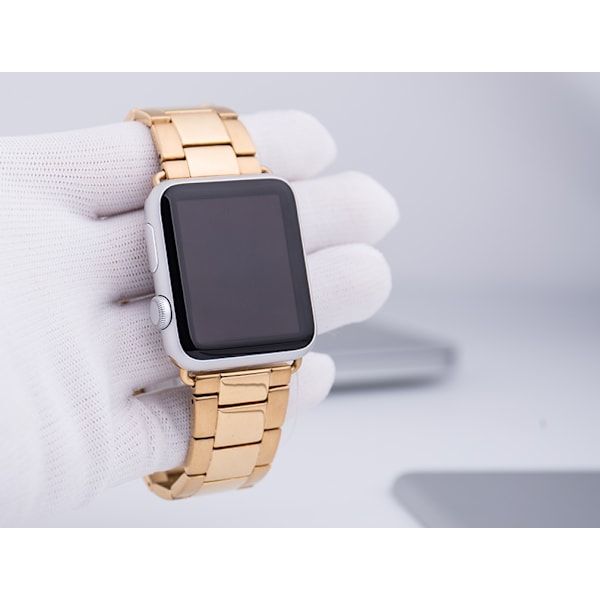 Smondor Rostfritt Stål Watchband till Apple Watch 42mm - Guld Gul