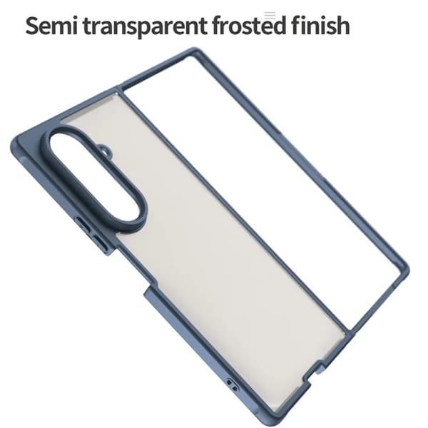 Mobilskal till Galaxy Z Fold7 5G Frosted Vit - Blå Blå