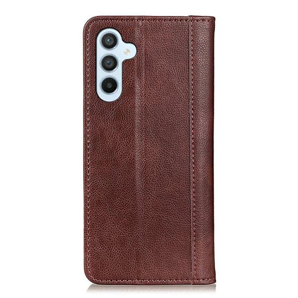Plånboksfodral för Samsung Galaxy S26 Plus Äkta läder Stativ - Brun