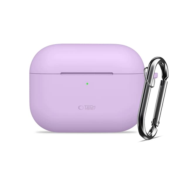 Tech-Protect Apple Airpods Pro 3 Skal Silikon Hook - Lavender Lila