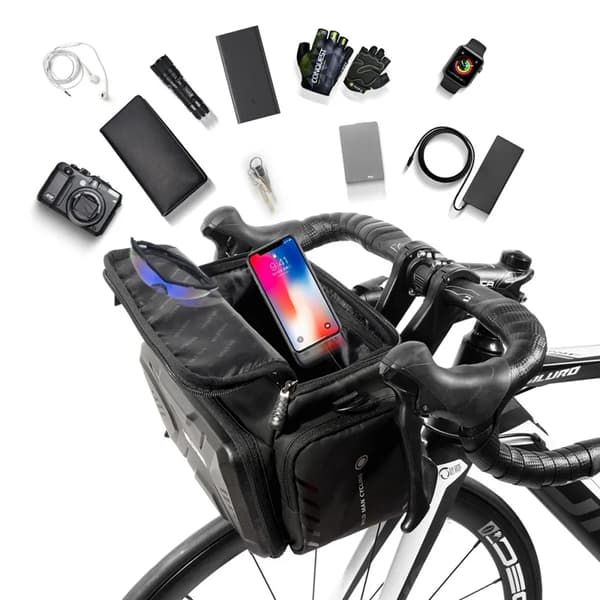 Wildman Cykel/Scooter Cykeltaske til Rat - Sort Svart