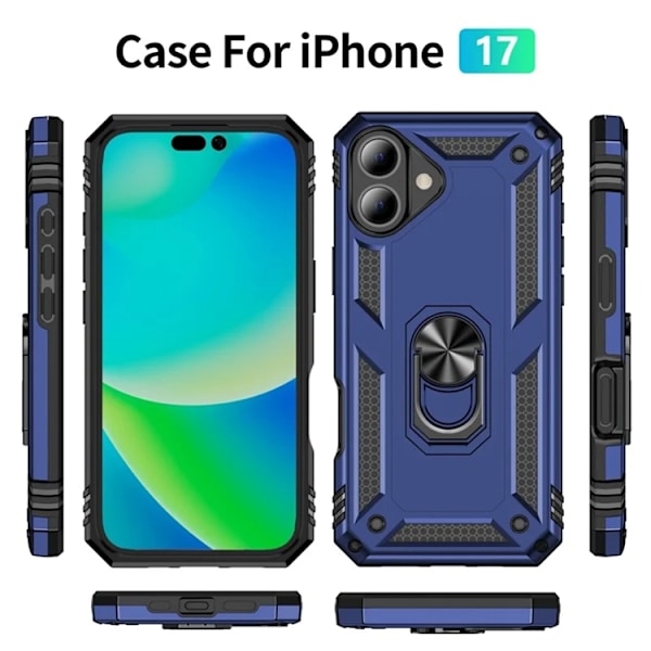 Mobilskal till iPhone 17 med Kickstand - Blå Blå