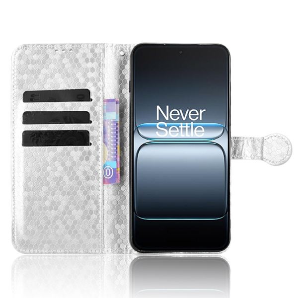 OnePlus Nord 5 Plånboksfodral Dot Pattern Imprint - Silver Silver