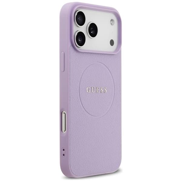 Guess Mobilskal till iPhone 17 Pro Max MagSafe Grained Ring - Lila Lila