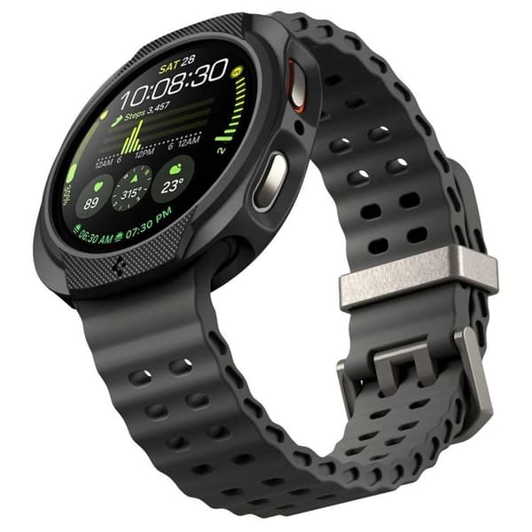 Spigen Galaxy Watch 8 (44mm) Etui Liquid Air - Sort Svart