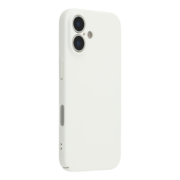 Mobilskal till iPhone 17 Skin-Touch Rubberized Hard PC - Vit Vit