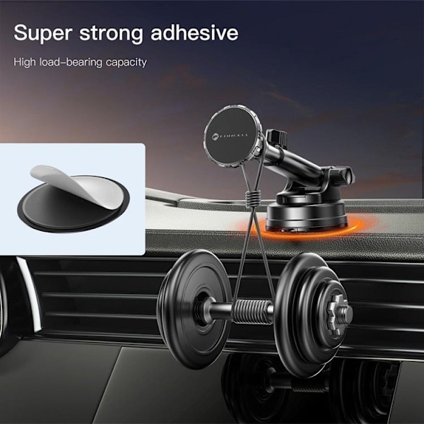 Forcell Bilhållare Magnetic F-Grip Excelence - Svart Svart