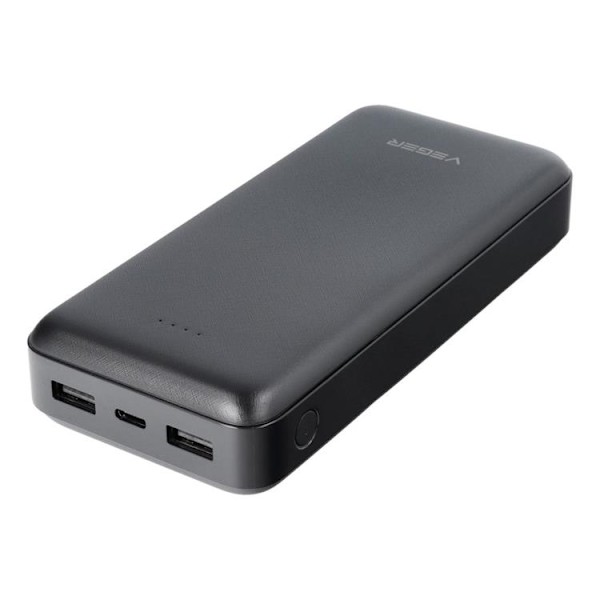 VEGER Powerbank 20000 mAh 2A A20 - Svart