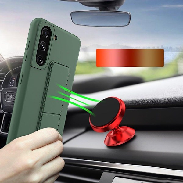Wozinsky Kickstand Silicone Skal Samsung Galaxy S21 Plus 5G - Grå grå