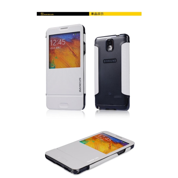 BASEUS Folio-kotelo Samsung Galaxy Note 3 N9000:lle (turkoosi)