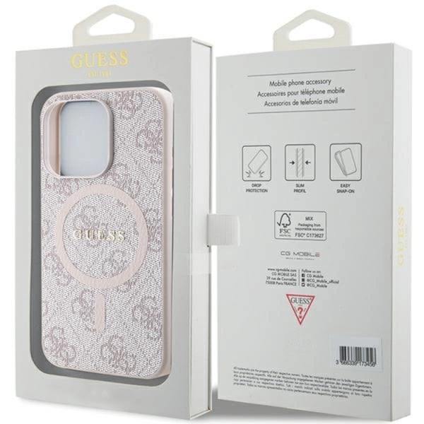 Guess iPhone 13/13 Pro Mobilskal Magsafe Collection - Rosa