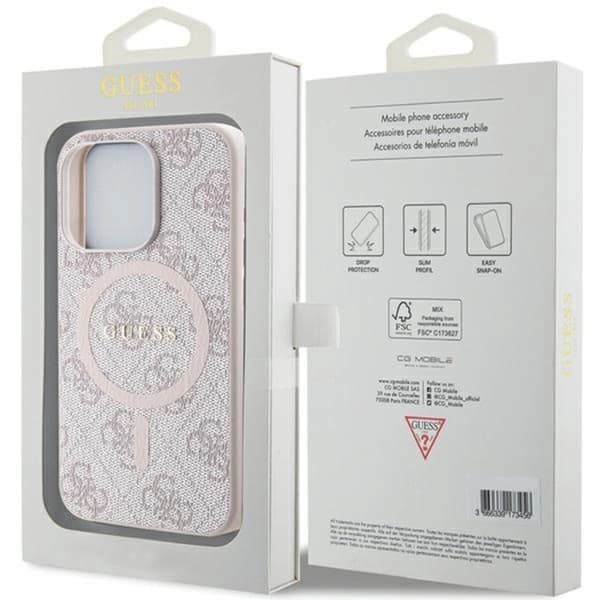 Guess Mobilskal till iPhone 13/13 Pro Magsafe Collection - Rosa Rosa