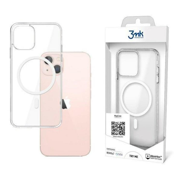 3MK MagSafe Skal iPhone 13 - Transparent