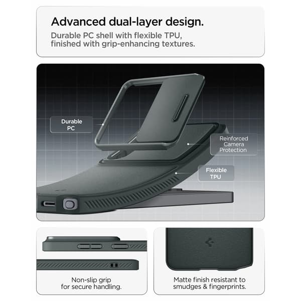 Spigen Mobilskal För Galaxy S26 Ultra Optik Armor - Abyss Grön Grön