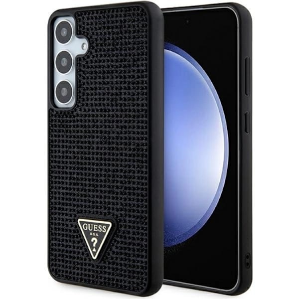 Guess Galaxy S24 Plus Mobilskal Rhinestone Triangle - Svart Svart