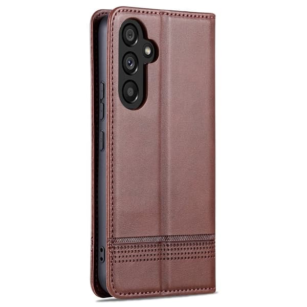 AZNS Samsung Galaxy A35 5G Plånboksfodral Konstläder - Brun