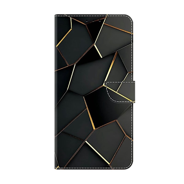 Plånboksfodral för Samsung Galaxy S26 Plus Fällbart Ställ - Svart Gold
