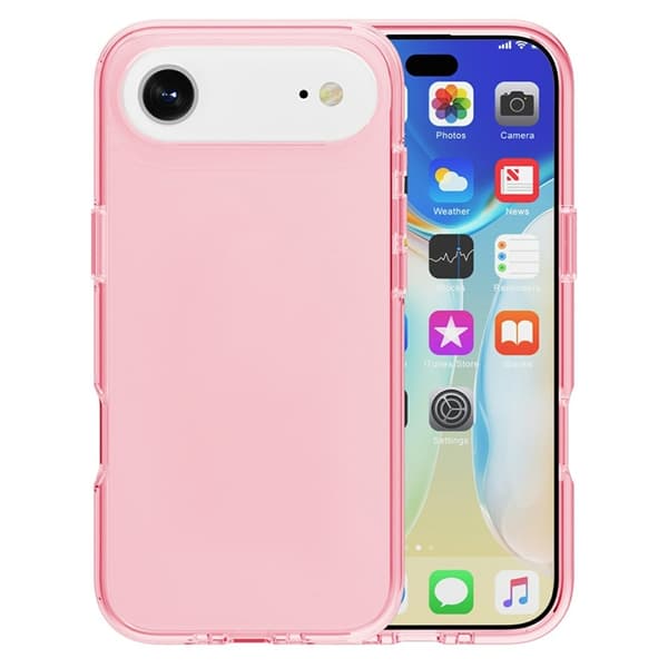 AMORUS Mobilskal till iPhone Air Shockproof - Clear Rosa Rosa