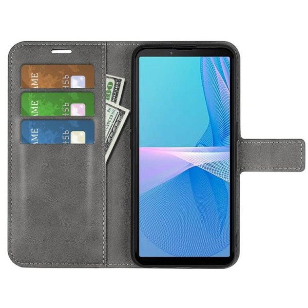 Sony Xperia 10 IV Wallet Case Flip Folio - Grå