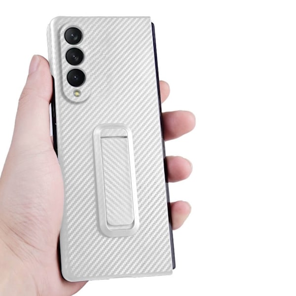 Carbon Fiber Mobilskal till Samsung Galaxy Z Fold 3 - Vit Vit